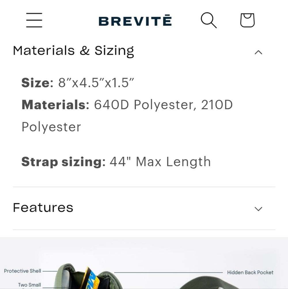 Brevite Beige Belt Bag - Picture 8 of 10